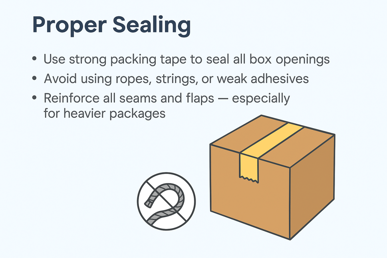 Seal every opening properly
