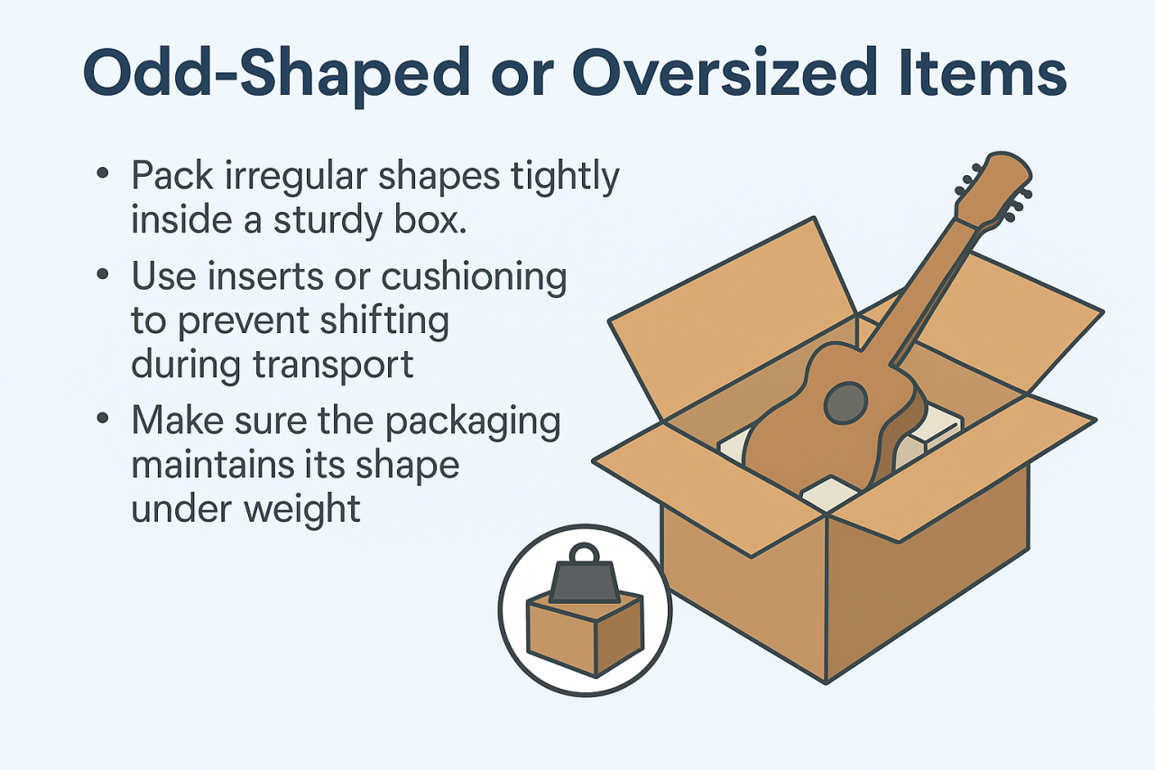Secure odd-shaped or oversized items